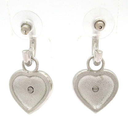 Chanel Earrings CC Logo Silver White Clear — view 3