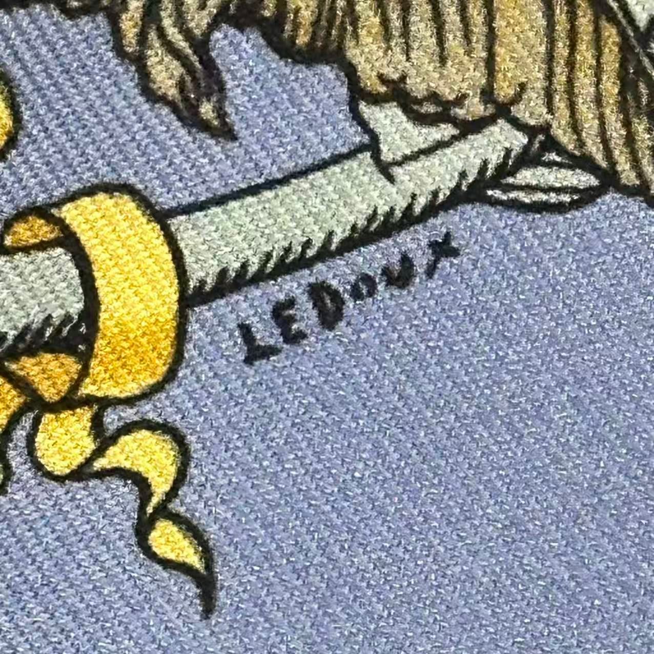 Hermes Scarf Silk Pavois Flag Blue — view 7