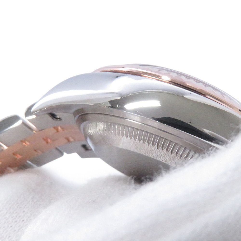 Rolex Datejust SS 18k Pink Gold Watch Olive Green Dial — view 6