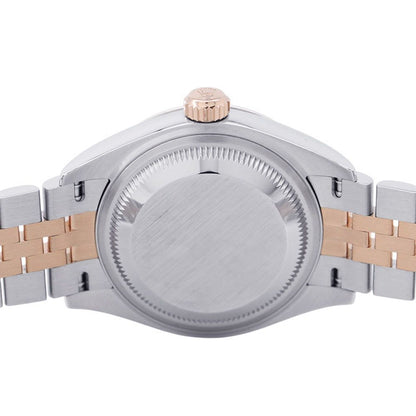 Rolex Datejust SS 18k Pink Gold Watch Olive Green Dial — view 3