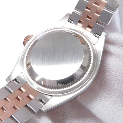 Rolex Datejust SS 18k Pink Gold Watch Olive Green Dial — view 7