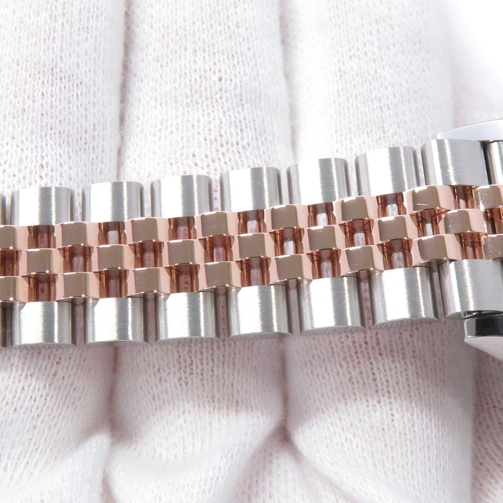 Rolex Datejust SS 18k Pink Gold Watch Olive Green Dial — view 4