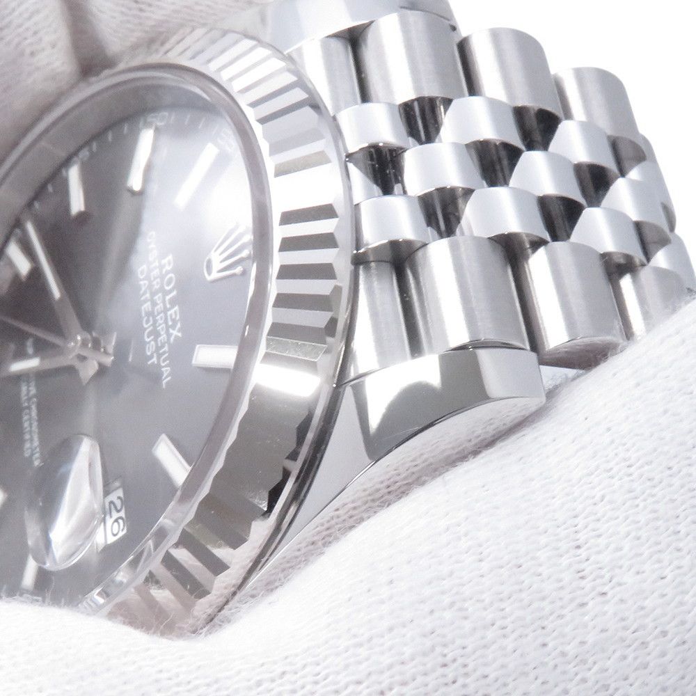 Rolex Datejust 41 SS 18k White Gold Roulette Watch Calf Dial — view 5