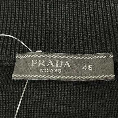 Prada Jacket 46 S Black Long Sleeve Zip Up Spring Autumn Wool — view 3