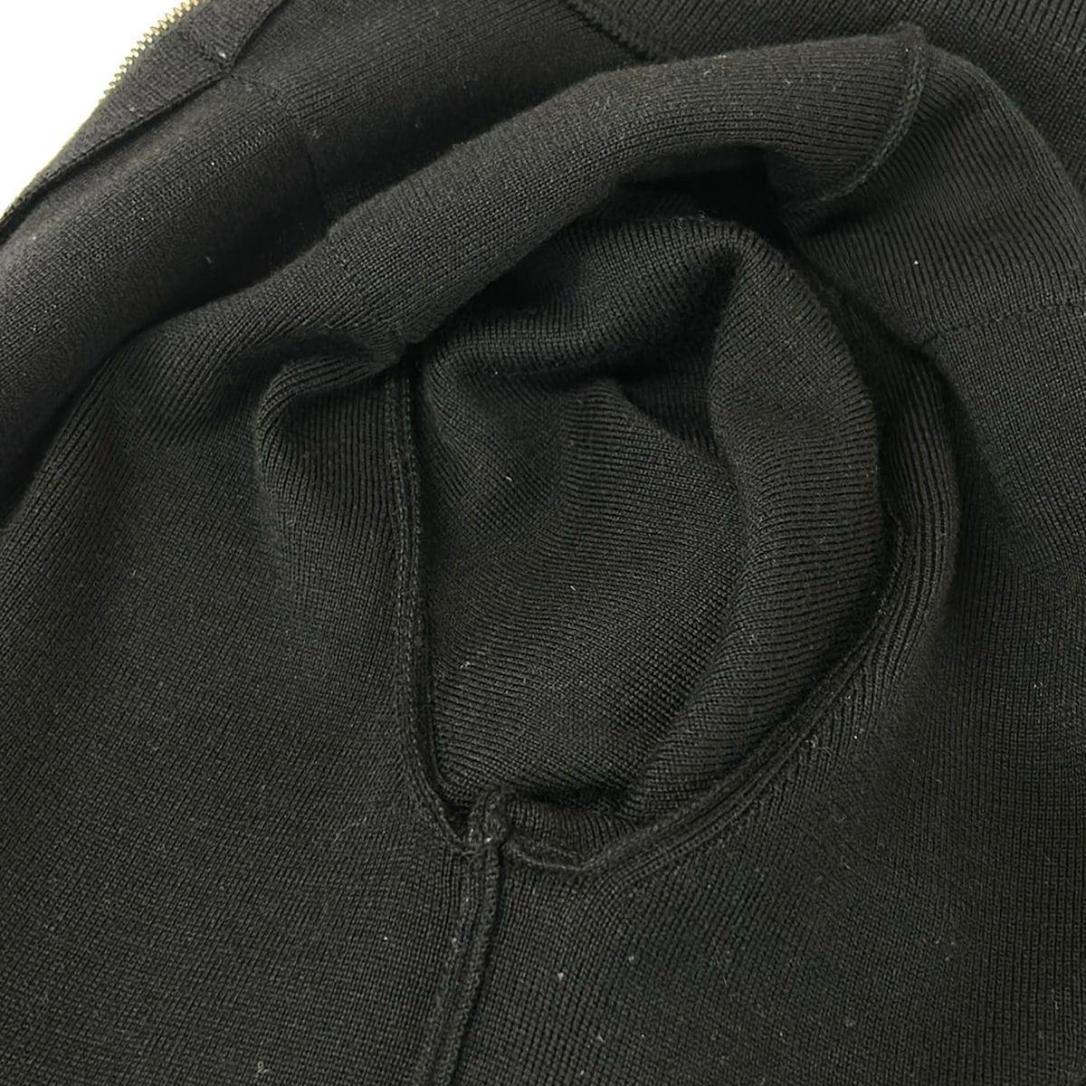 Prada Jacket 46 S Black Long Sleeve Zip Up Spring Autumn Wool — view 8