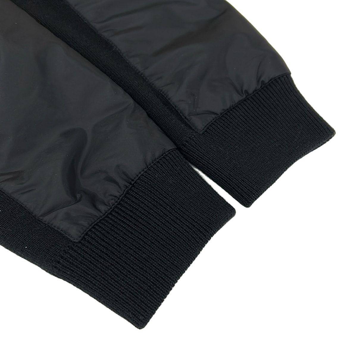 Prada Jacket 46 S Black Long Sleeve Zip Up Spring Autumn Wool — view 5