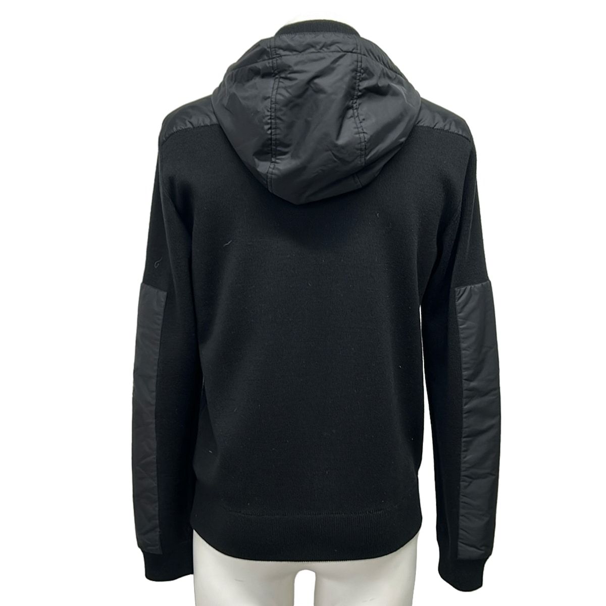 Prada Jacket 46 S Black Long Sleeve Zip Up Spring Autumn Wool — view 2
