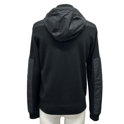 Prada Jacket 46 S Black Long Sleeve Zip Up Spring Autumn Wool — view 2