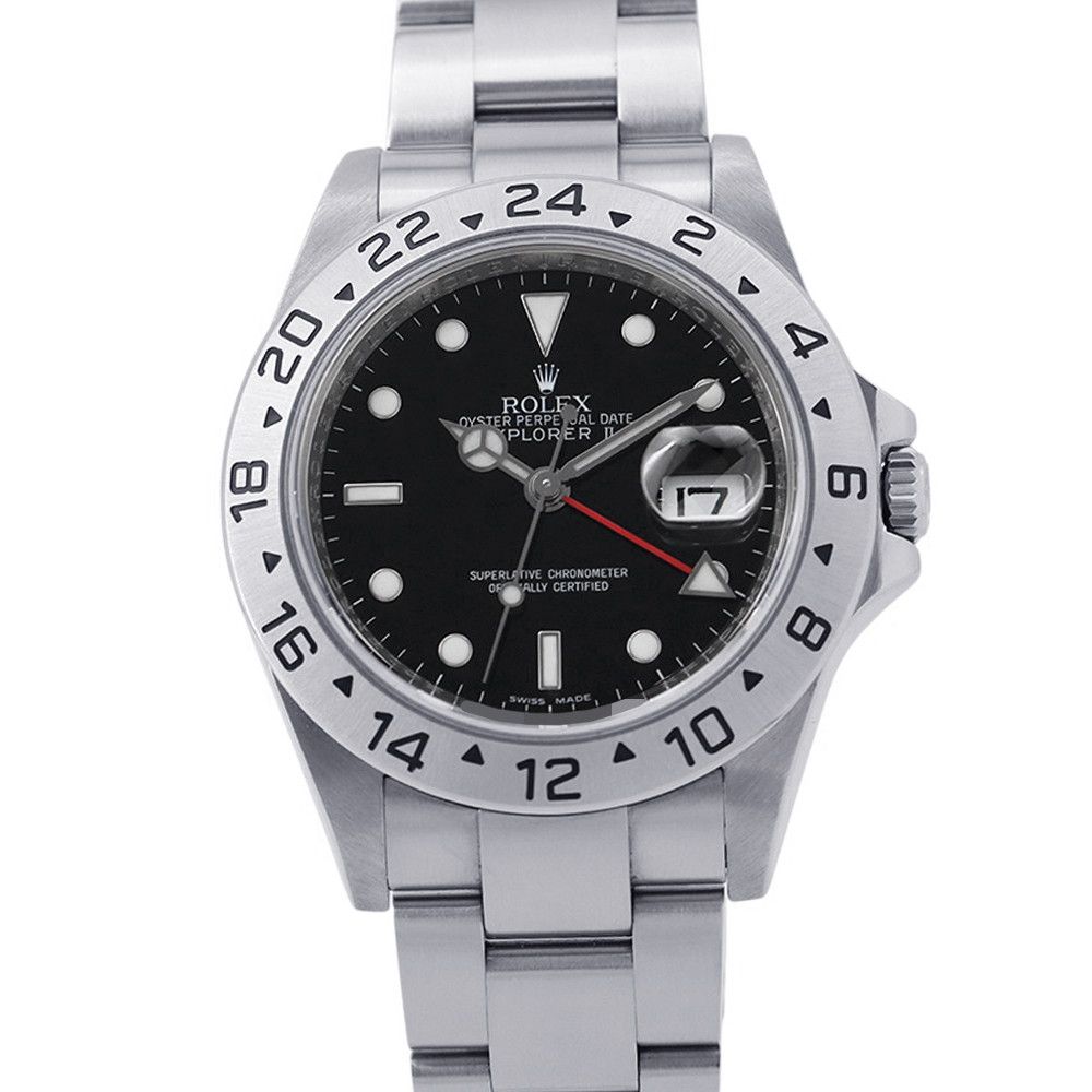 Rolex Number Watch Black Dial