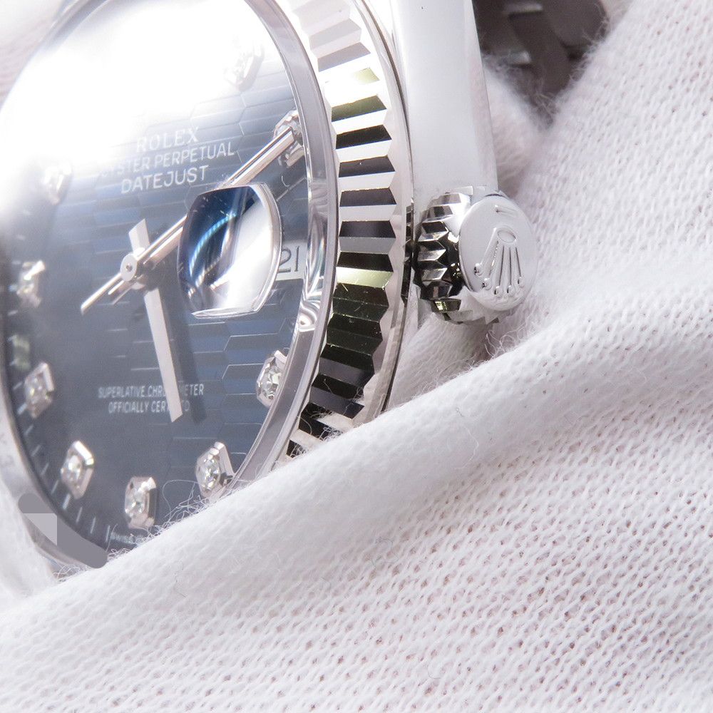 Rolex Datejust 36 Roulette Blue Full Ted Dial Diamond — view 6