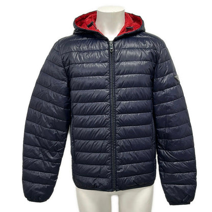 Prada Down Jacket 46 S Navy Long Sleeve Zip Up Winter