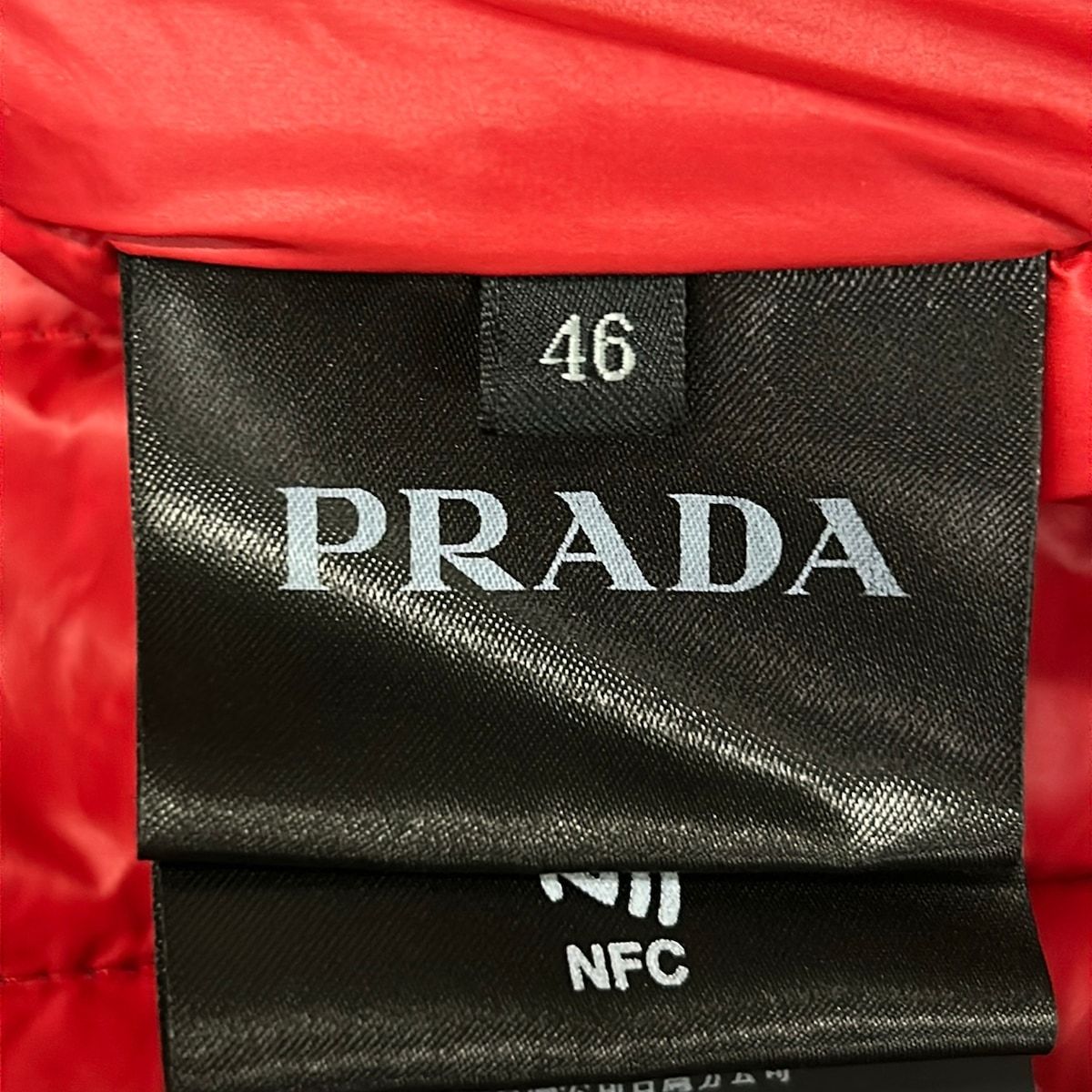 Prada Down Jacket 46 S Navy Long Sleeve Zip Up Winter — view 5