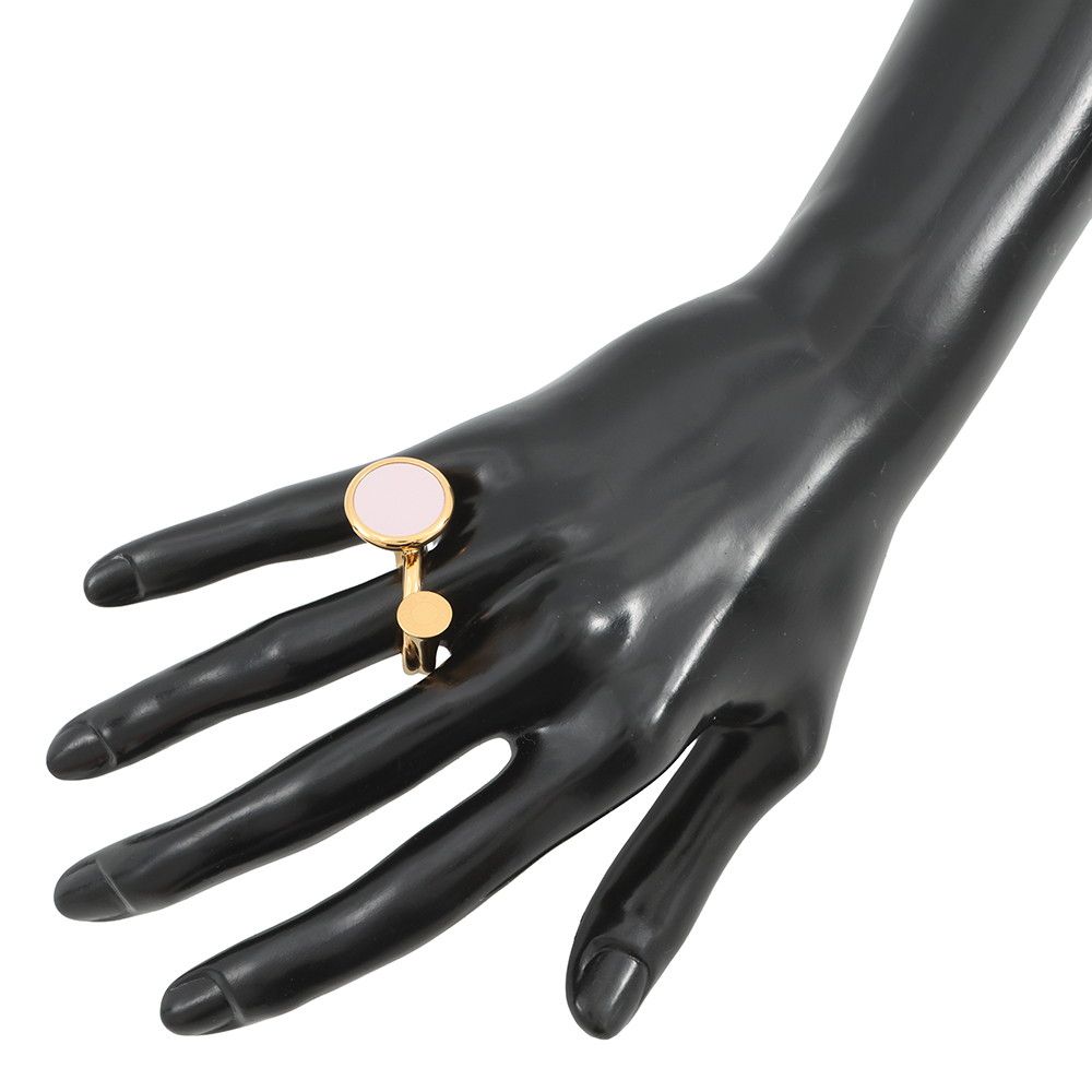 Hermes Ring Col Horn Motif Movper Gold Metal Swift — view 4