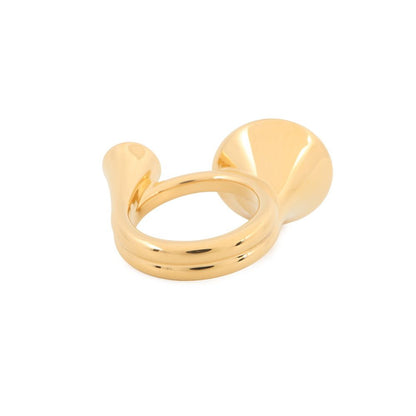 Hermes Ring Col Horn Motif Movper Gold Metal Swift — view 3