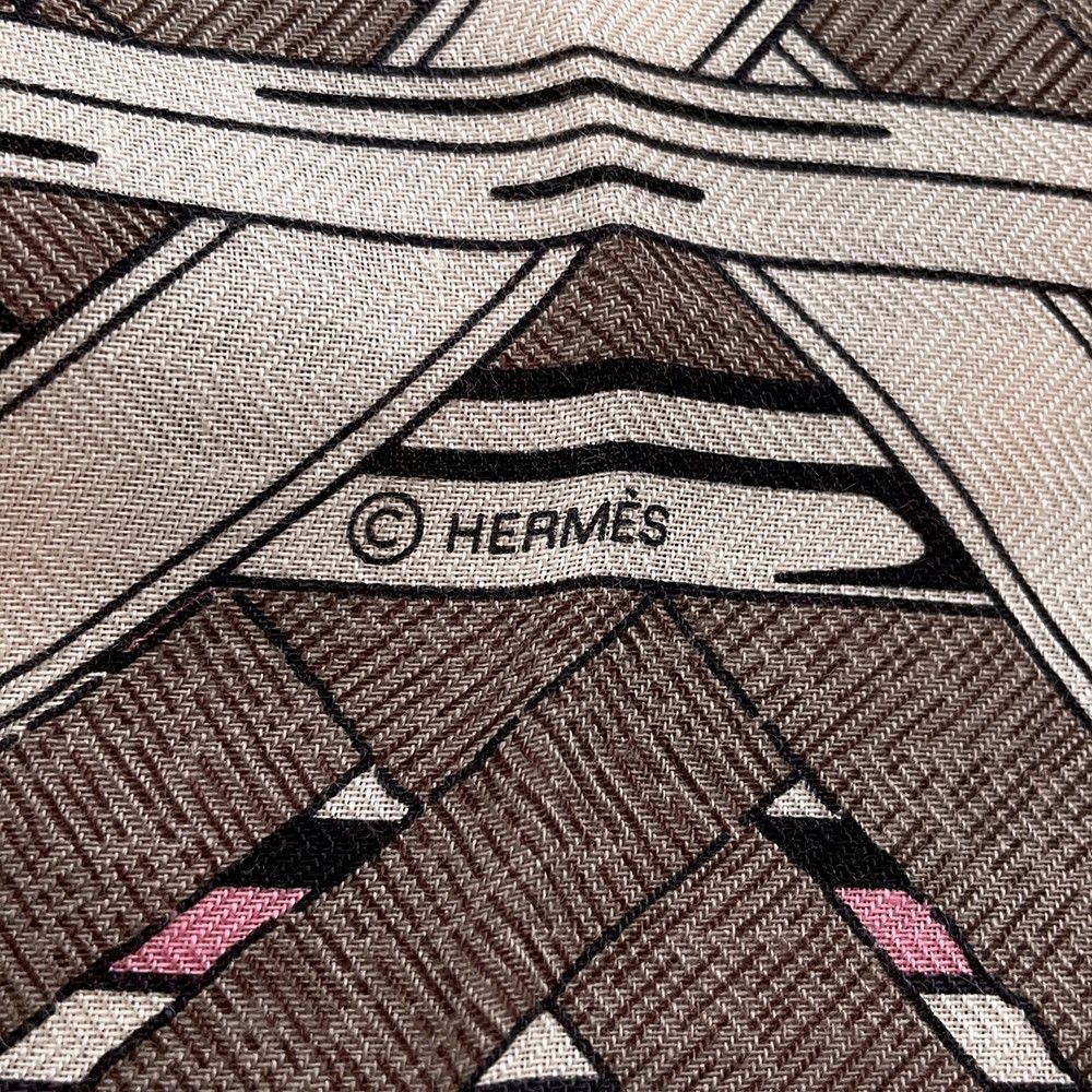 Hermes Shawl Carre 140 Jean Bit Mors a Jouets Cashmere Silk Scarf — view 3