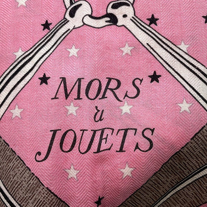 Hermes Shawl Carre 140 Jean Bit Mors a Jouets Cashmere Silk Scarf — view 2