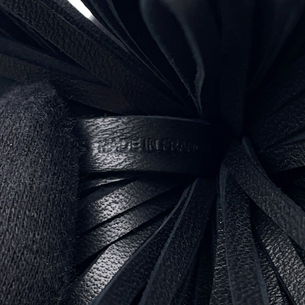 Hermes Key Holder Carmen Black Silver Lambskin — view 8