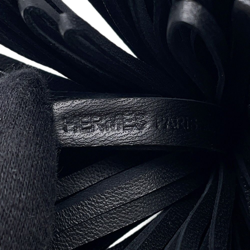 Hermes Key Holder Carmen Black Silver Lambskin — view 7