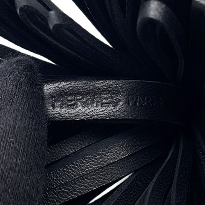 Hermes Key Holder Carmen Black Silver Lambskin — view 7