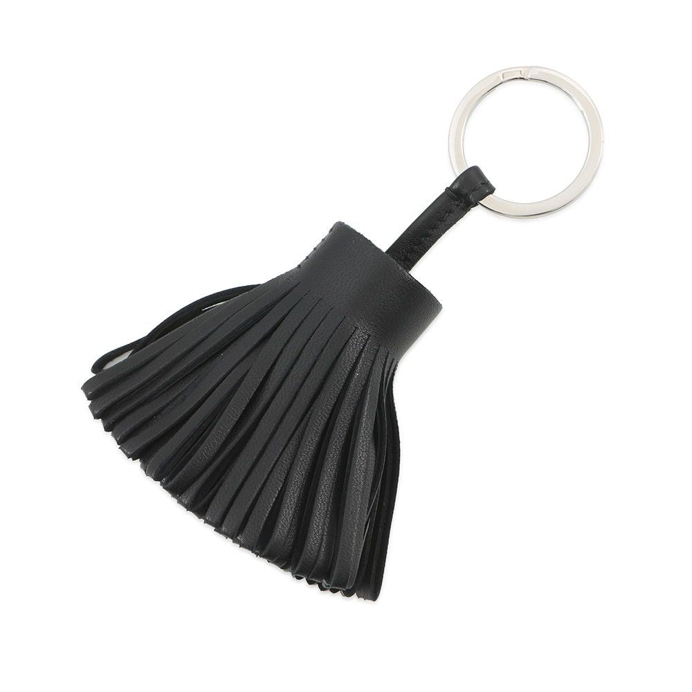 Hermes Key Holder Carmen Black Silver Lambskin