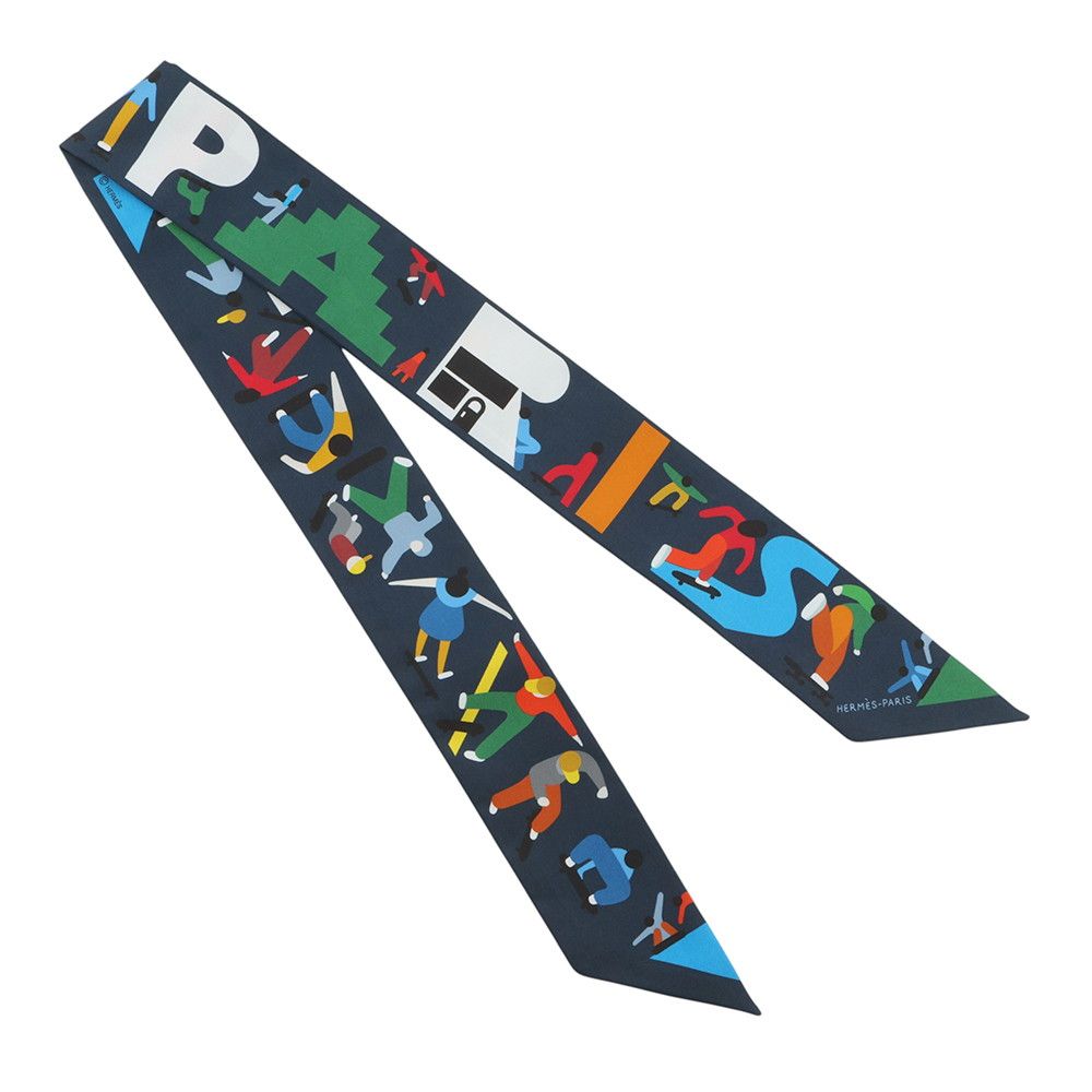 Hermes Scarf Twilly Figure Libre Silk — view 3