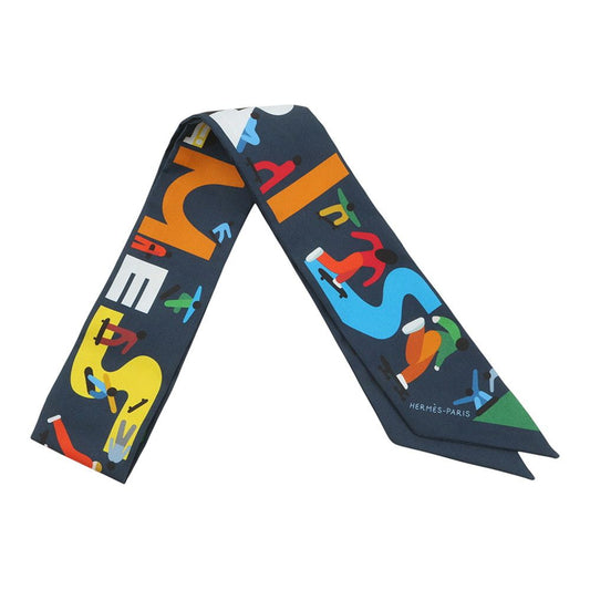 Hermes Scarf Twilly Figure Libre Silk