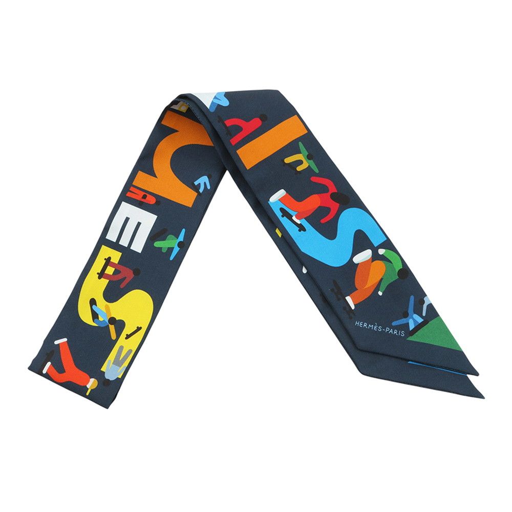 Hermes Scarf Twilly Figure Libre Silk