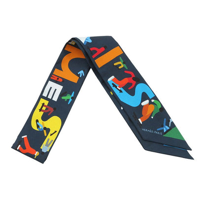 Hermes Scarf Twilly Figure Libre Silk