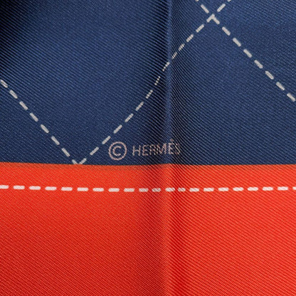 Hermes Scarf Carre 90 Double Face Under Saddle Bib Tapis de Selle Silk — view 4