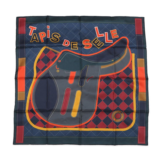 Hermes Scarf Carre 90 Double Face Under Saddle Bib Tapis de Selle Silk