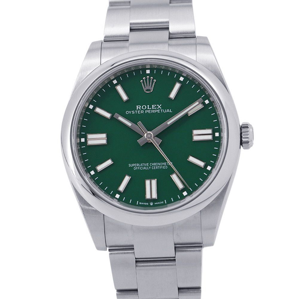 Rolex Oyster Perpetual 41 Roulette Watch Green Dial
