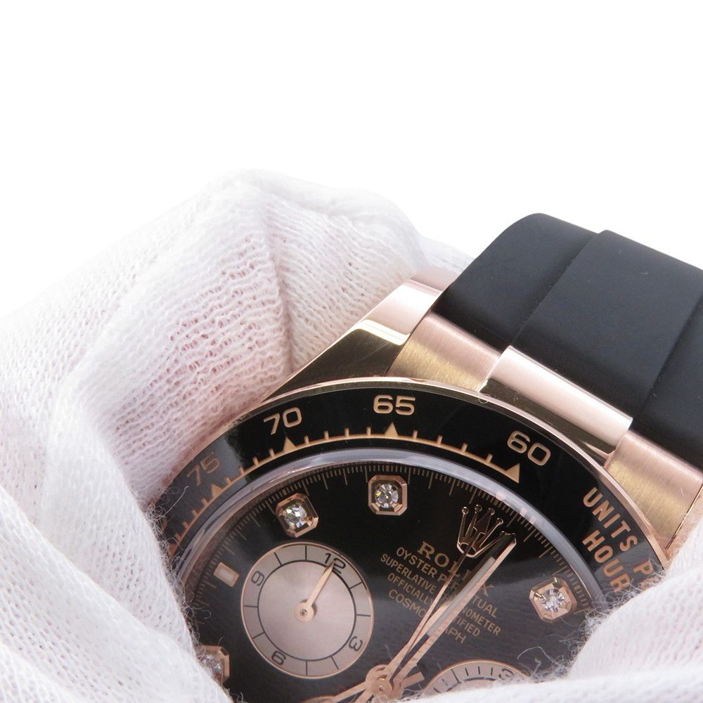 Rolex Cosmograph Daytona Watch Black Sundust Dial Diamond — view 4