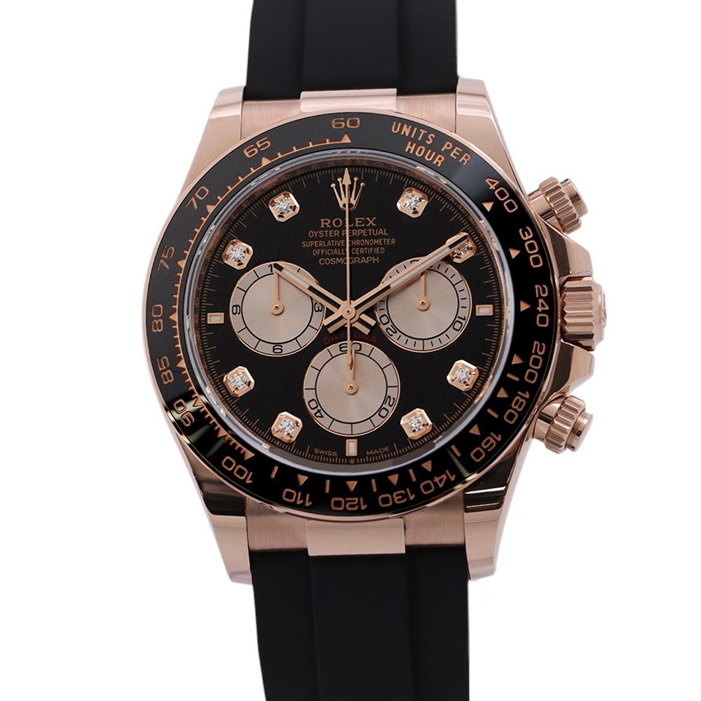 Rolex Cosmograph Daytona Watch Black Sundust Dial Diamond