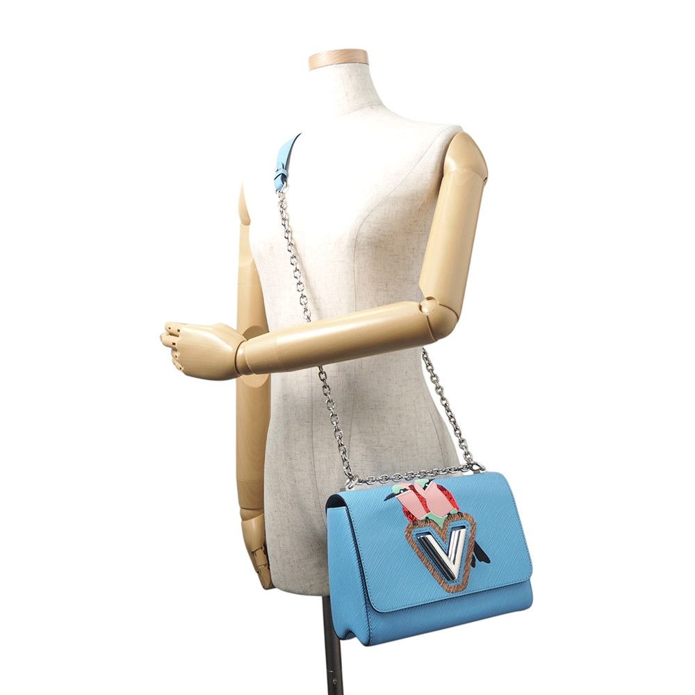 Louis Vuitton Chain Shoulder Bag Epi Twist MM Bird — view 5