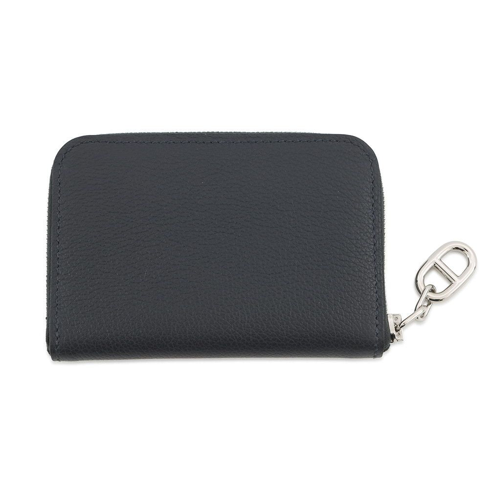 Hermes Coin Case Zip Azap Compact Canvas Silver — view 3