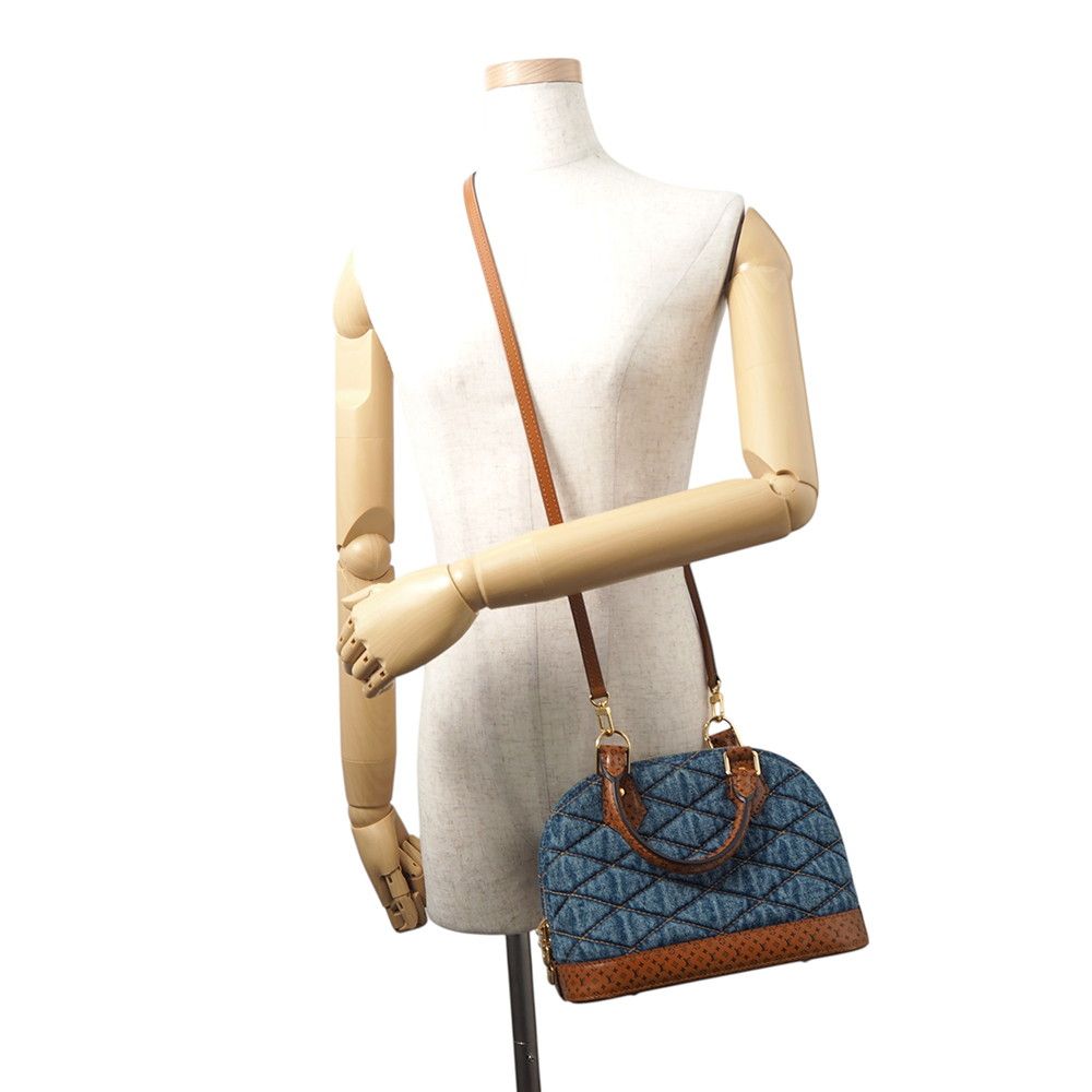 Louis Vuitton Handbag Denim Textile Maltage Alma BB Bag 2-Way Shoulder Monogram — view 5