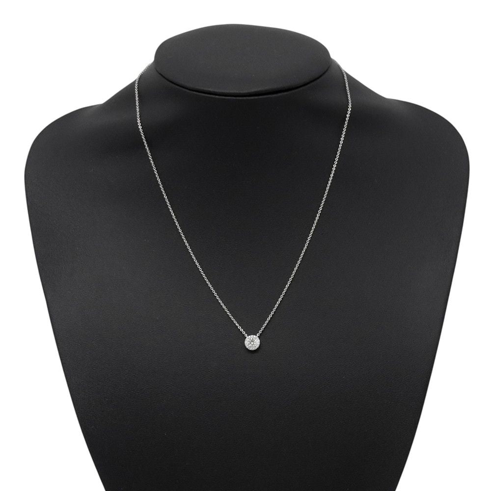 Tiffany & Co Necklace Sorest Pendant Diamond Medium Stone Platinum — view 4