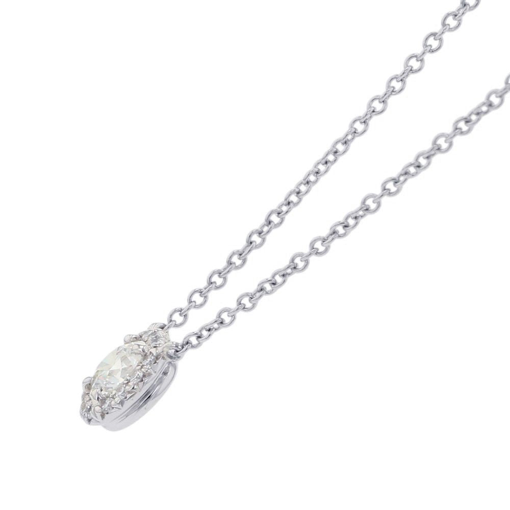 Tiffany & Co Necklace Sorest Pendant Diamond Medium Stone Platinum — view 2