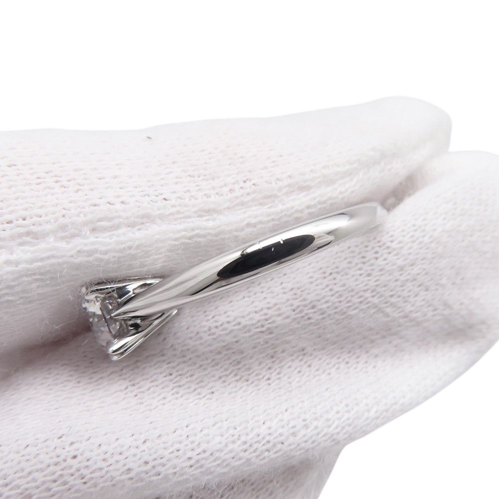 Harry Winston Ring Round Cut Solitaire Diamond Platinum — view 6