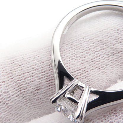 Harry Winston Ring Round Cut Solitaire Diamond Platinum — view 5