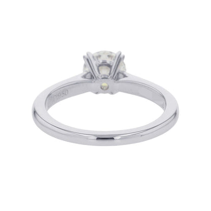 Harry Winston Ring Round Cut Solitaire Diamond Platinum — view 3