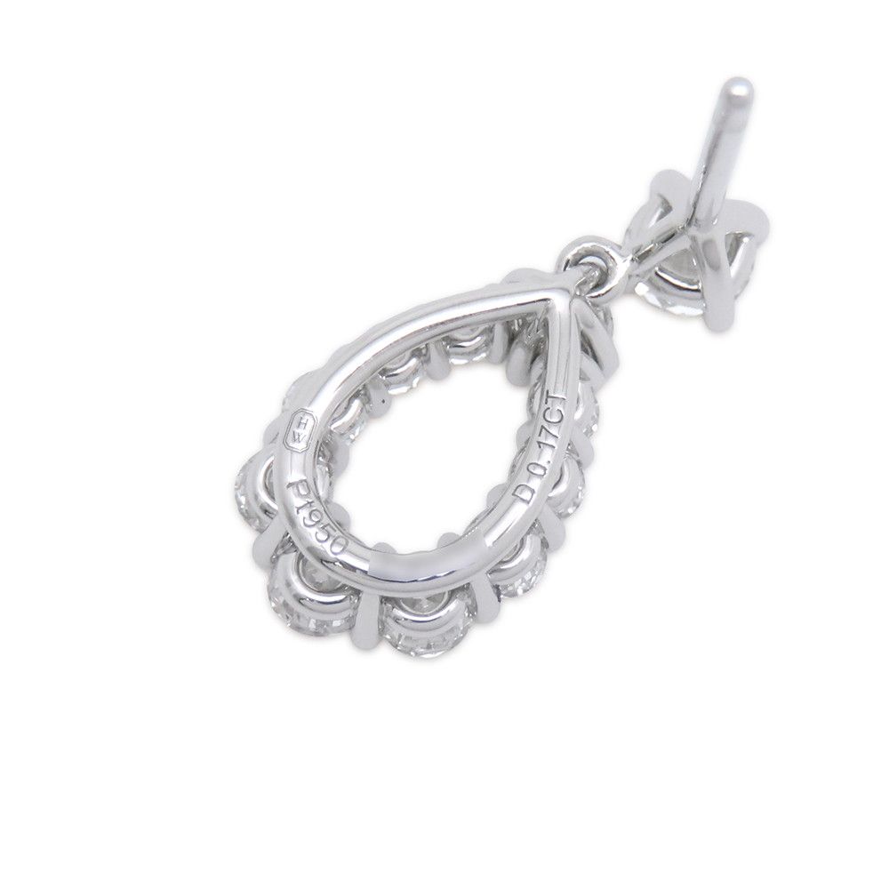 Harry Winston Earrings Loop Small Diamond Total Platinum Eadprdsmlp — view 8