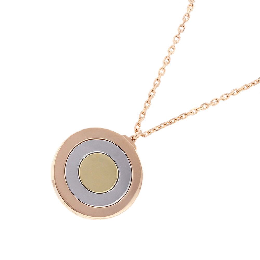 Cartier Necklace Round Trinity 18k Pink Gold 18k Yellow 18k White Pendant — view 3