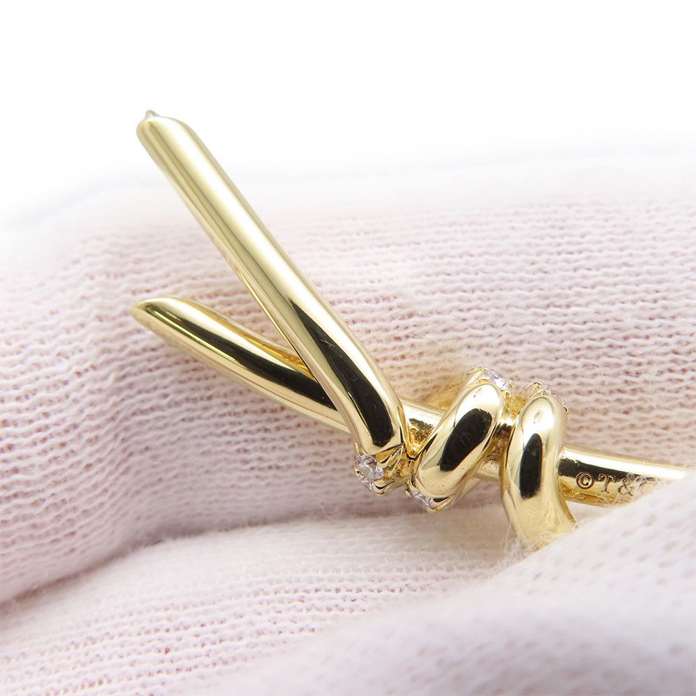 Tiffany & Co Necklace Knot Pendant Diamond Total 18k Yellow Gold — view 7