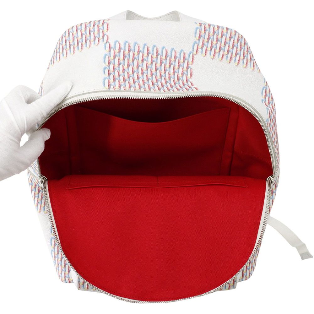 Louis Vuitton Damier Spray Leather Backpack White — view 5