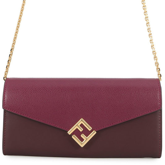 Fendi Chain Wallet FF Diamond by Leather