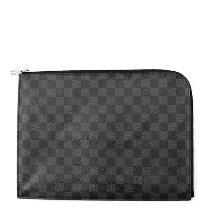 Louis Vuitton Clutch Damier Graphite Pochette Jour GM Black