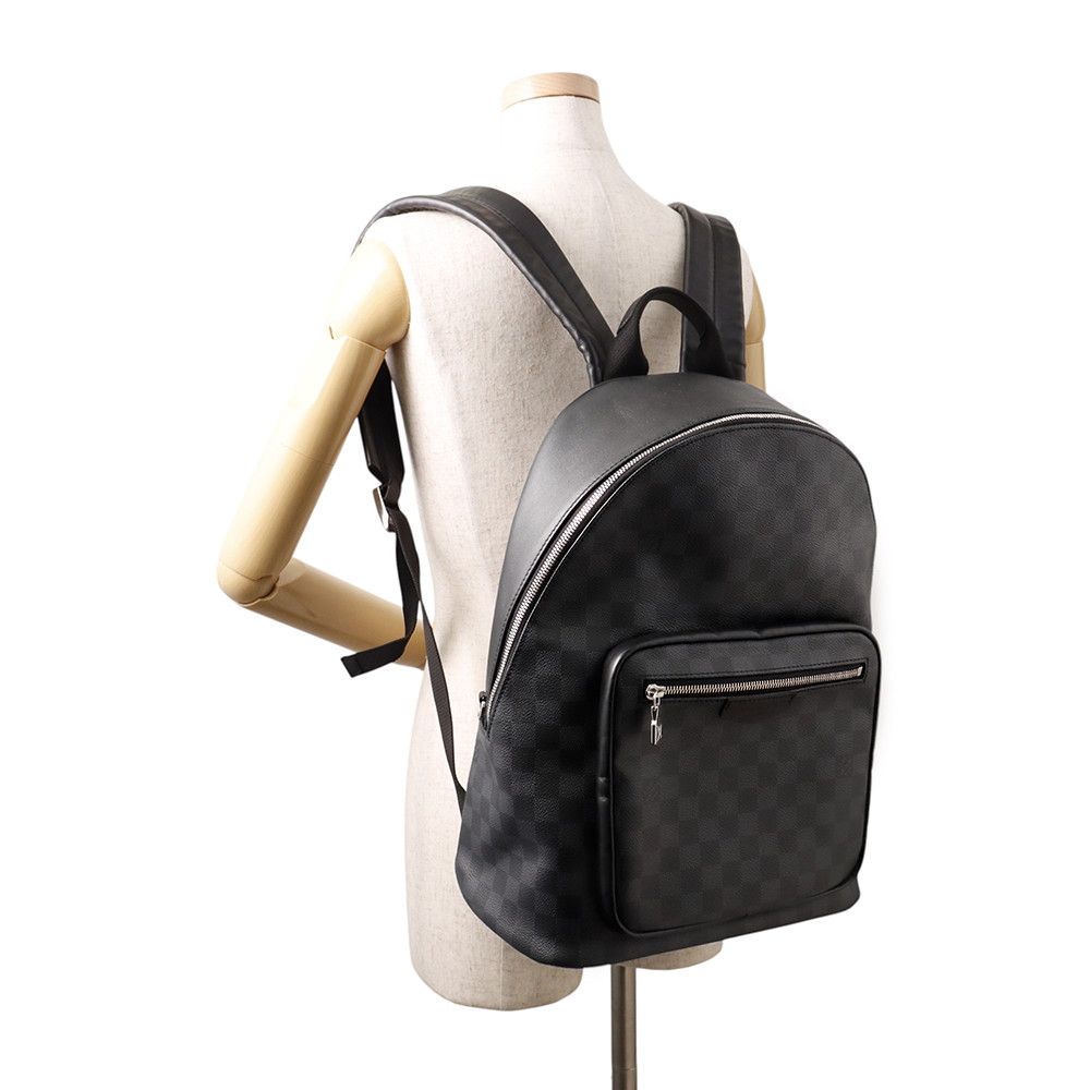 Louis Vuitton Luc Damier Graphite Josh NV Backpack Black — view 4