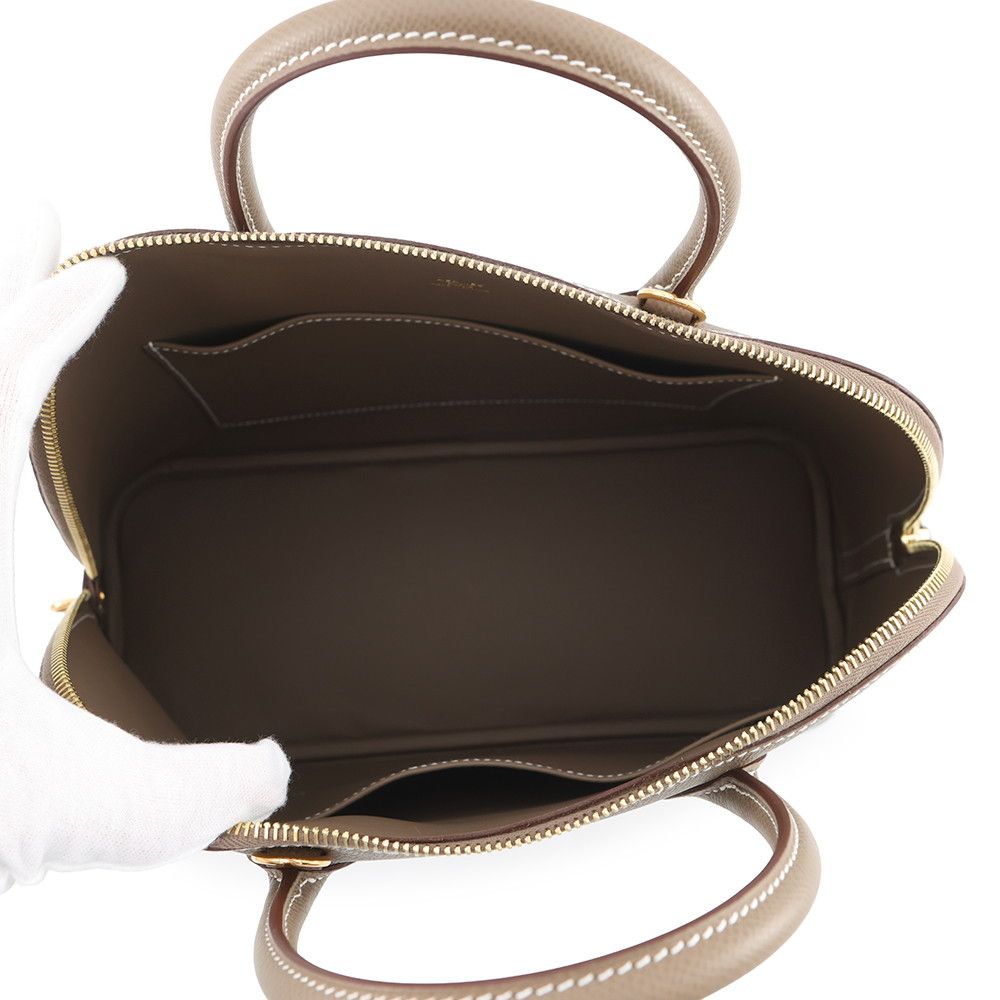 Hermes Handbag Bolide 30 Etoupe Gold Epsom 2-Way — view 5
