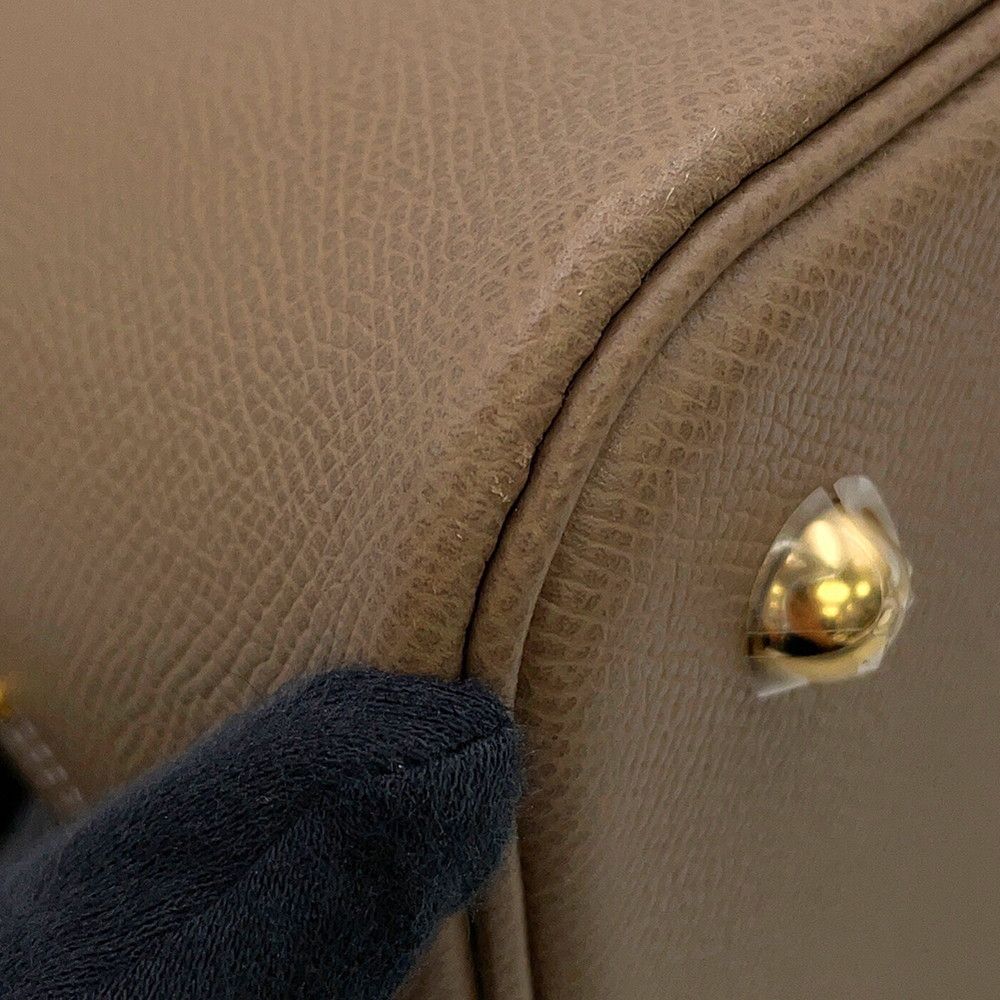 Hermes Handbag Bolide 30 Etoupe Gold Epsom 2-Way — view 6